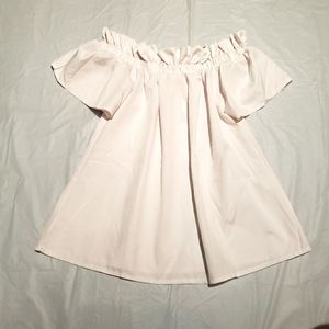 Off the shoulder white top